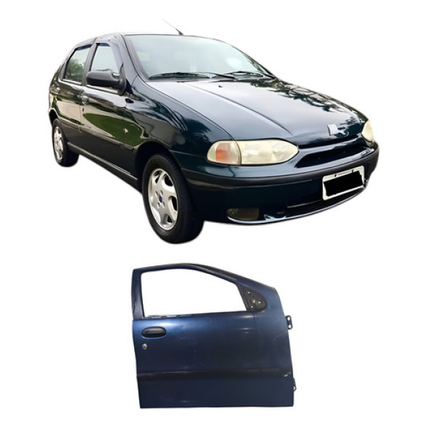 Porta Dianteira Direita Fiat Palio El 1997 4p Dianteira Direito Azul