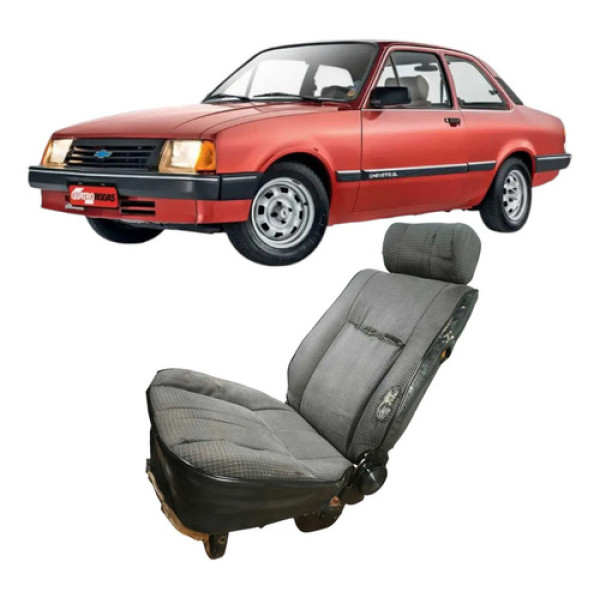 Banco Dianteiro Esquerdo Chevette 1.6 2p Original   Preto