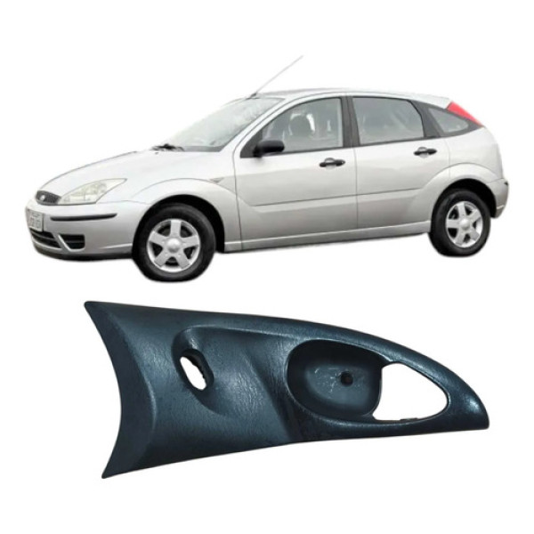 Moldura Maçaneta Interna Tras Dir Focus 2007 98aba22620efw  Preto Traseira