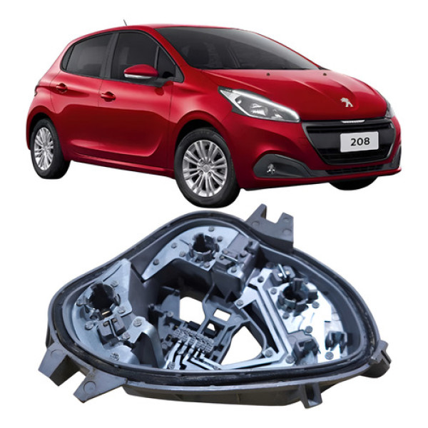 Circuito Soquete Lanterna Traseira Esquerdo Peugeot 208  Esquerdo/motorista Transparente