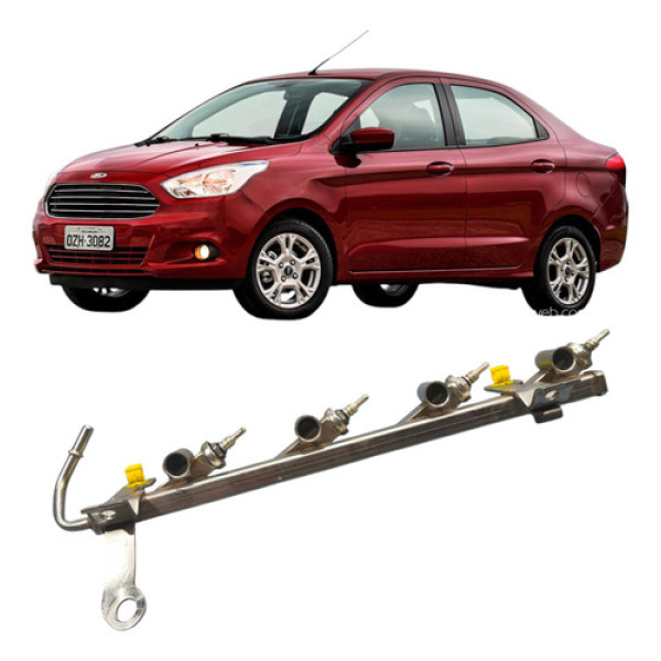 Flauta Injeção Ford Ka New Fiesta 1.5 4cc 2014 2015 2019