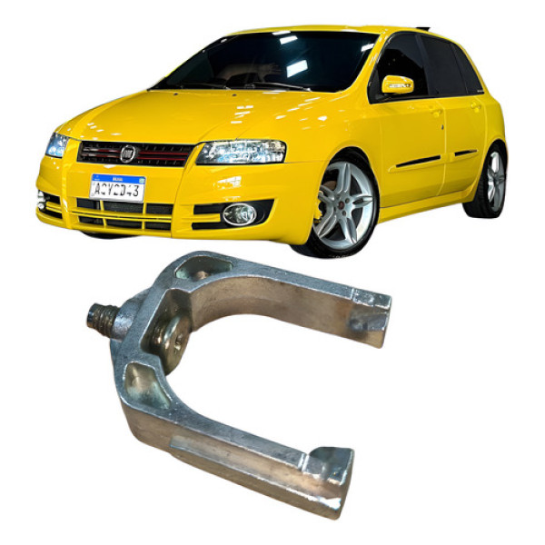 Cavalete Trava Maçaneta Fechadura Dianteiro Fiat Stilo 2009  Vermelho