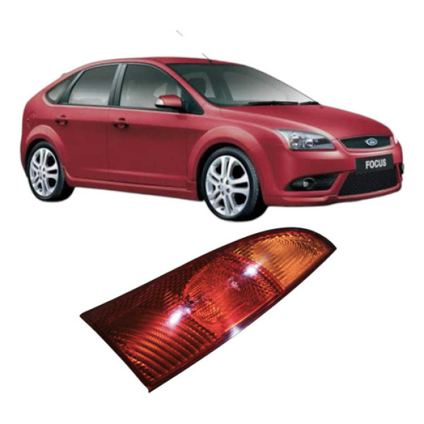 Lanterna Traseira Direita Ford Focus Hatch 2008 1m5113404a Direito/passageiro Vermelho