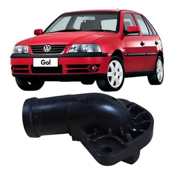 Cotovelo Carcaça Válvula Termostática Vw Gol 1.0 4c 2005