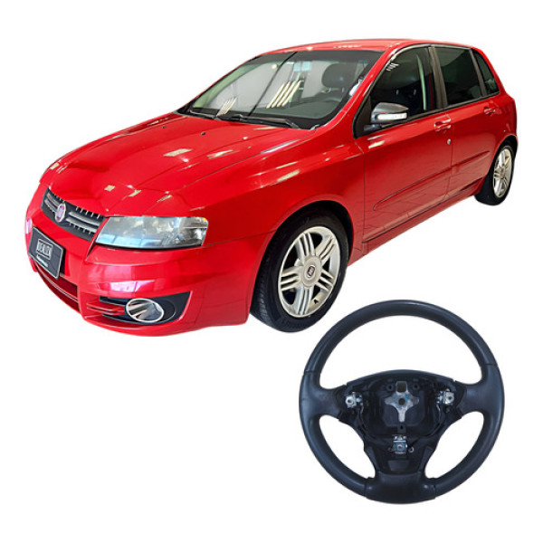 Voltante Direção Fiat Stilo 1.8 4c 2009 Vermelho