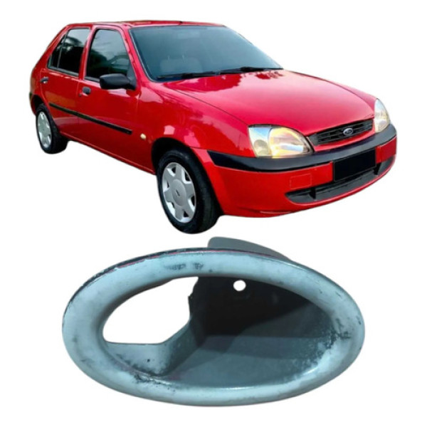 Moldura Maçaneta Traseira Direita Ford Fiesta 2000 96fga2262 Cinza Traseira