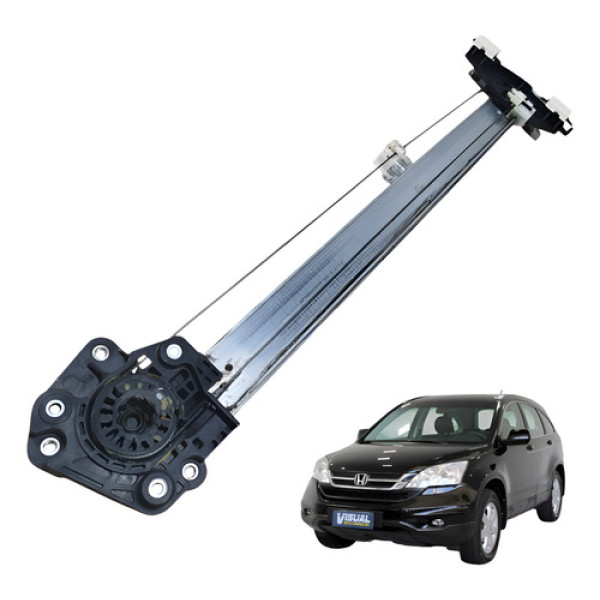 Máquina De Vidro Traseira Esquerdo Honda Crv 2.0 4p 2011 Preto