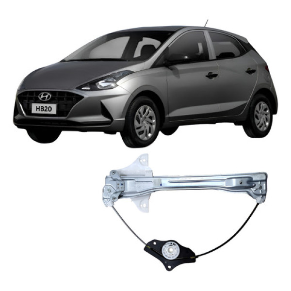 Máquina Vidro Traseira Direita Hyundai Hb20 2021