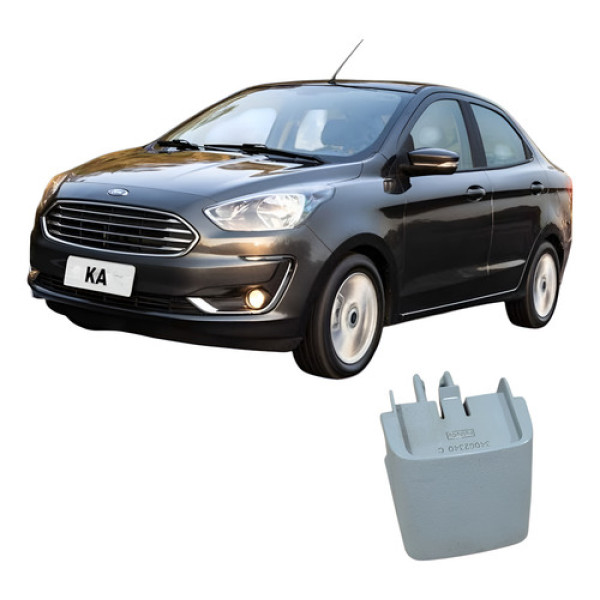 Acabamento Botão Regulador Altura Ford Ka 2018 Branco Branco Branco