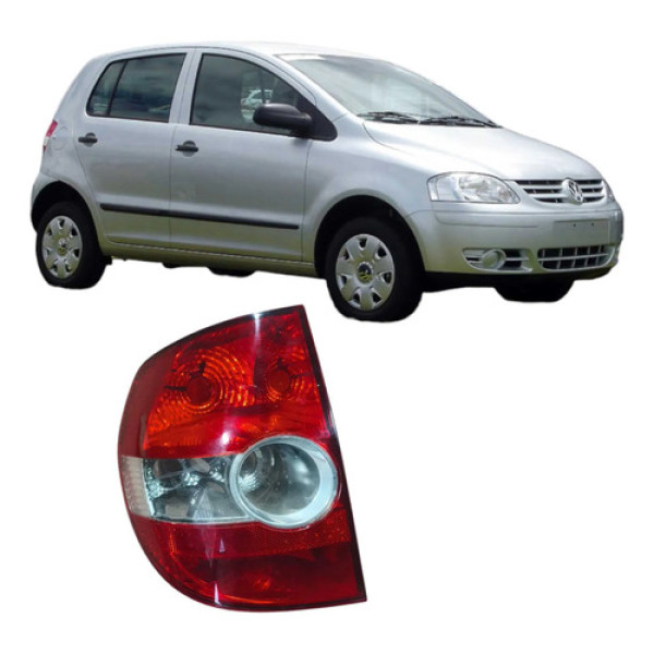 Lanterna Traseira Esquerda Fox 1.6 2007 Original Esquerdo/motorista Vermelho