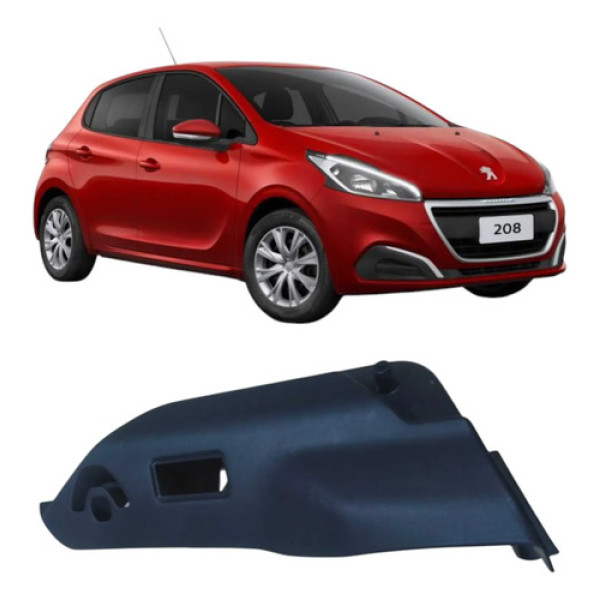 Acabamento Esquerdo Suporte Bagagito Peugeot 208 2019 Preto