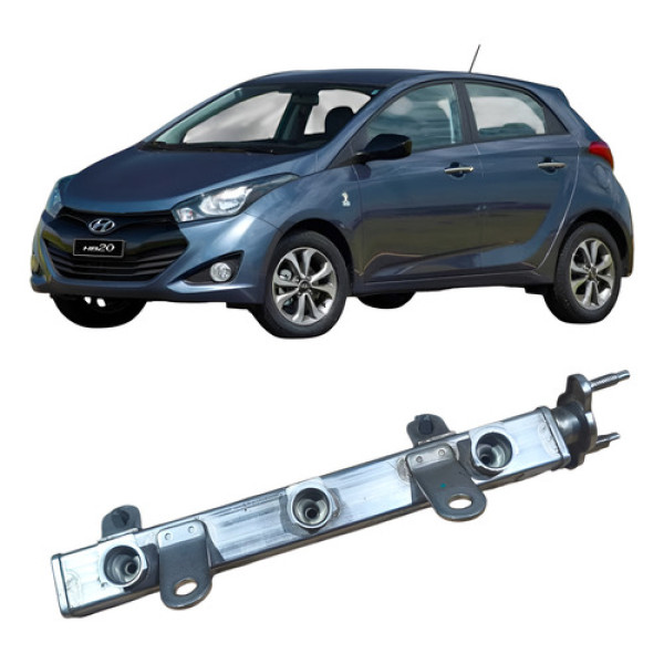 Flauta Injeção Combustível Hyundai Hb20 1.0 3c 3535004056