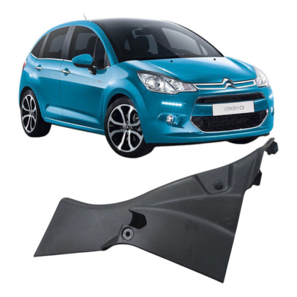 Moldura Coluna Traseira Esq Citröen C3 2014 A 2020 4p 