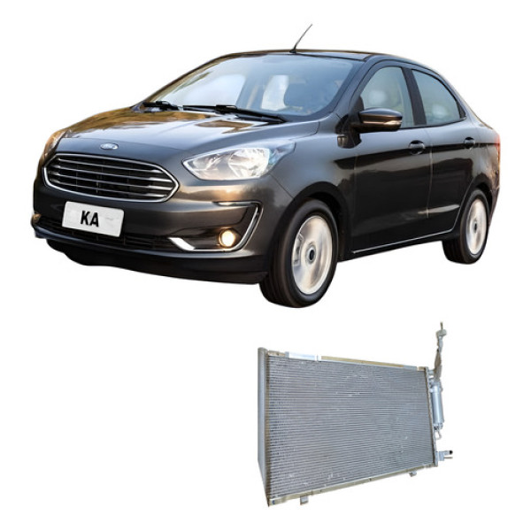 Condensador Ar Condicionado Ford Ka 2018 E3b119710ad