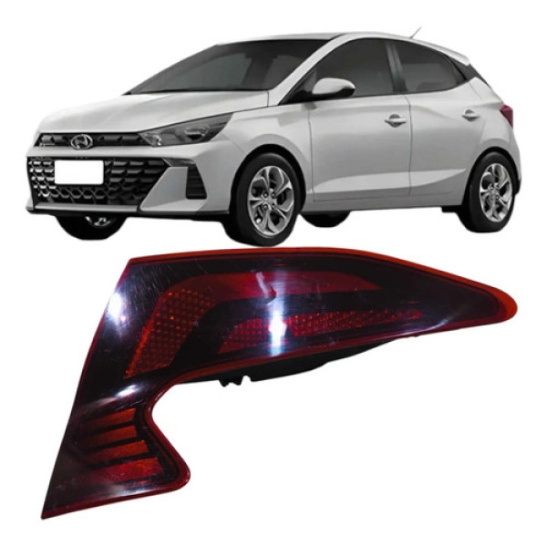 Lanterna Tampa Traseira Direita Hyundai Hb20 2021 92404r11 Direito/passageiro Vermelho