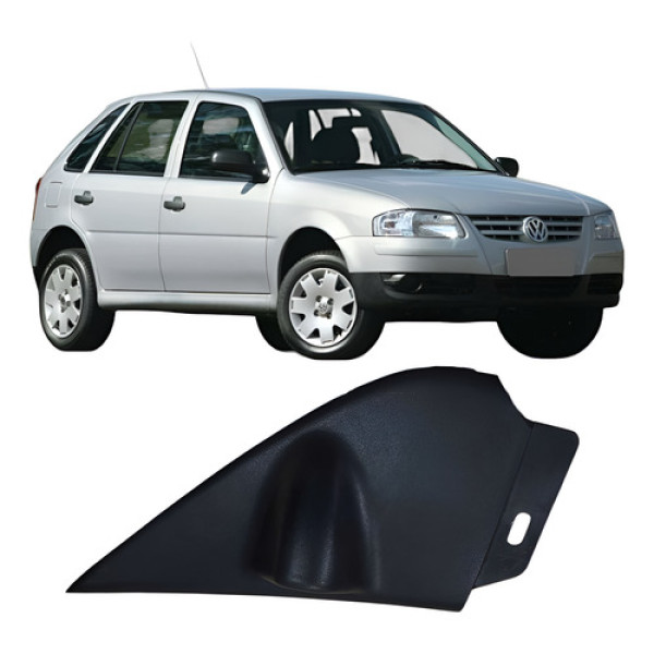 Acabamento Interno Retrovisor Esquerdo Volkswagen Gol 2005  Prateado