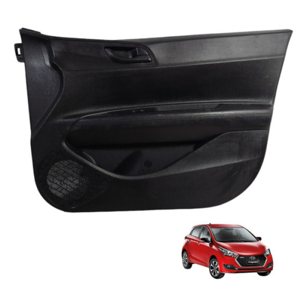 Forro Porta Dianteira Direita 4p Hyundai Hb20 Hatch 2020/22 Preto