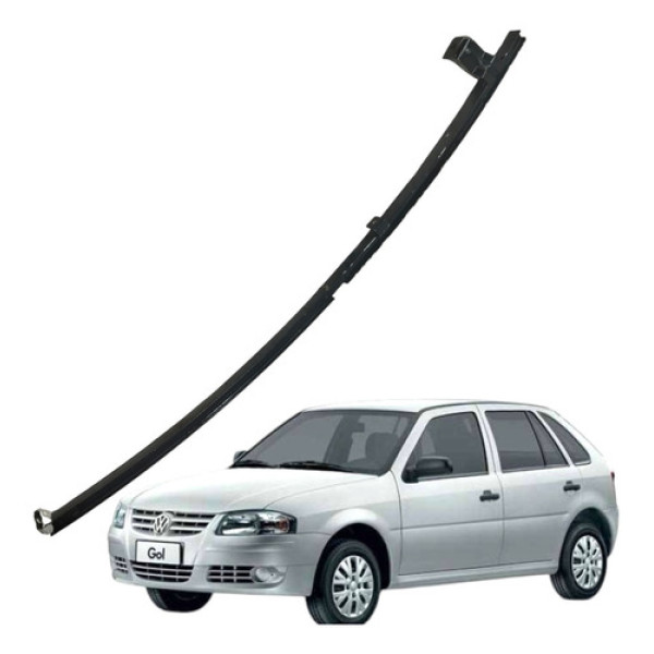 Canaleta Guia Vidro Traseira Esquerda Gol 1.0 Flex 4p 2006 Preto