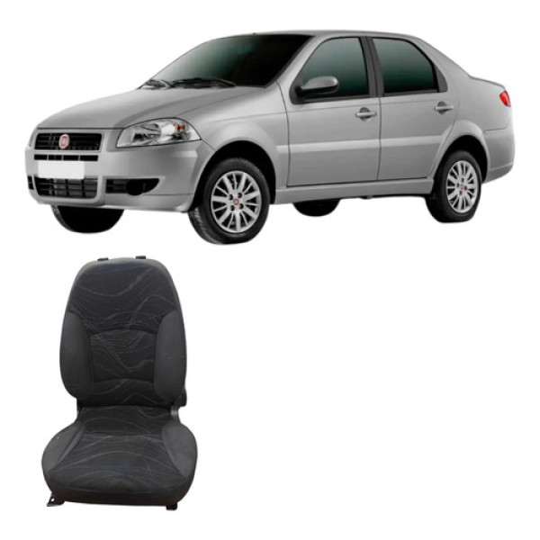 Banco Dianteiro Direito Fiat Siena 2013 1.0 Original Cinza