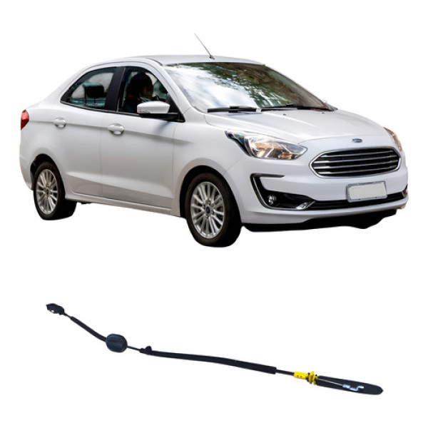 Cabo Fechadura Dianteira Direita Ford Ka 2018 1.0 3c Preto Preto