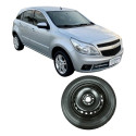 Pneu Roda Aro 15 4furo Chevrolet Agile 2012 1.4 Original Preto