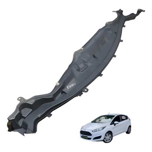 Acabamento Grade Corta Fogo New Fiesta 2014 2015 2016 2017  Preto