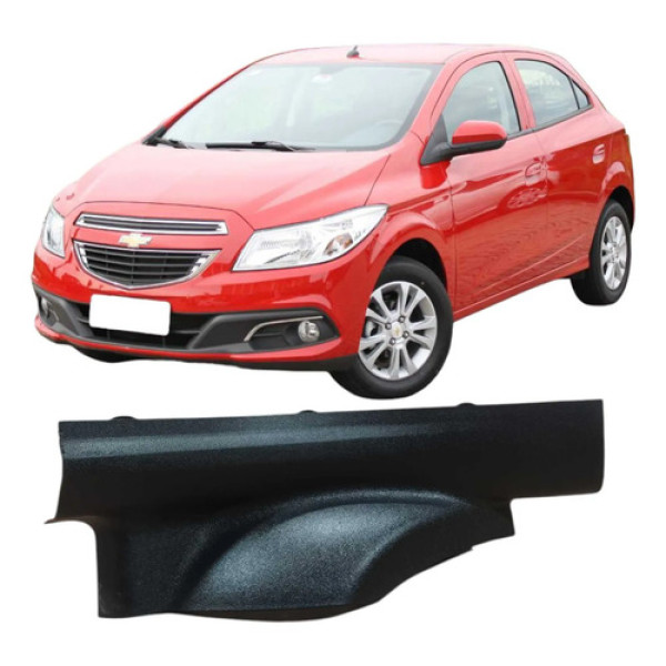 Soleira Porta Traseira Direita Chevrolet Onix 2014 52043425 Preto