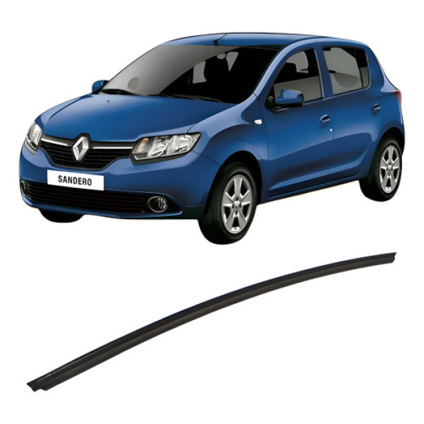 Pestana Dianteira Esquerda Externa Sandero 2015-2019 Preto Preto