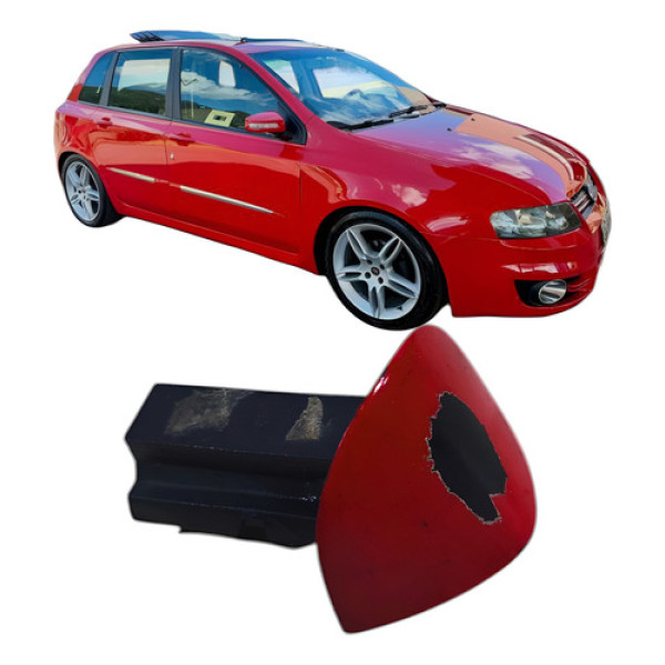 Acabamento Maçaneta Externa Traseiro Esquerdo Stilo 2009 Vermelho