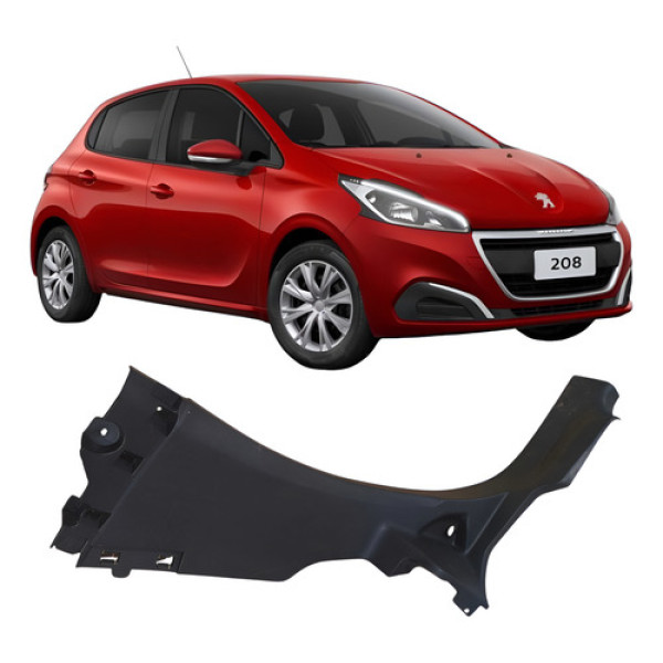 Soleira Porta Traseira Esquerda Peugeot 208 2019 Prata Prata