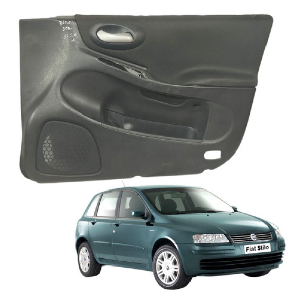 Forro Porta Dianteira Direita Stilo 1.8 4p 2007a 2009 Preto Preto
