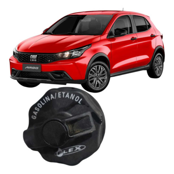 Tampa Do Gargalo Tanque Combustível Fiat Argo 2023 Original Preto 2023