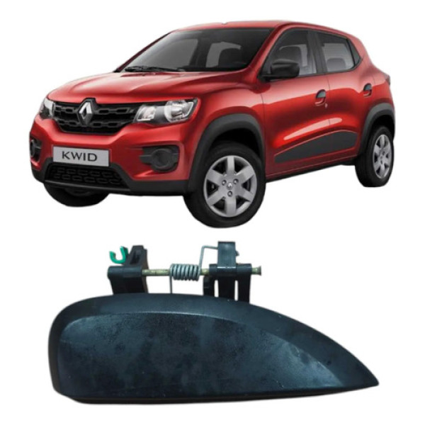 Maçaneta Traseira Direita Renault Kwid 1.0 2019 Original  Preto Traseira