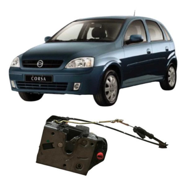 Fechadura Traseira Esquerda Chevrolet Corsa 2007 24414136