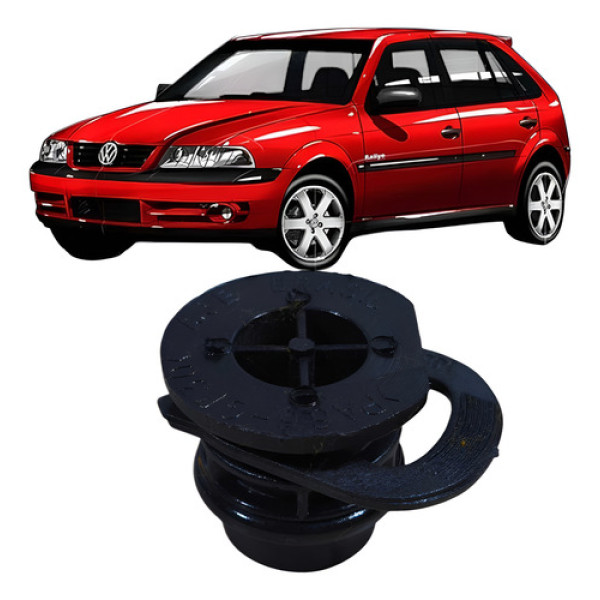 Tampão Com Trava Cavalete Água Volkswagen Gol 1.0 4c 2005   Prateado