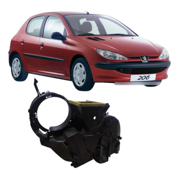 Lateral Caixa Ar Peugeot 206 2008 1.4 Sensation Original Prateado