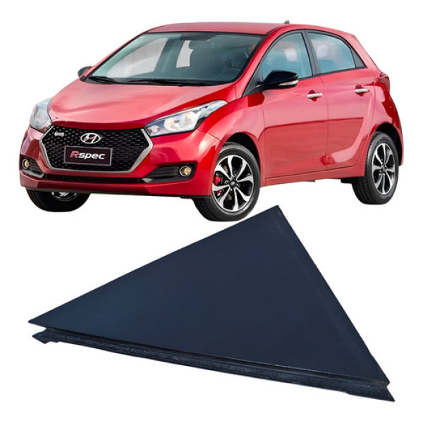 Moldura Externa Traseira Direita Hyundai Hb20 1.0 3c 838401s Preto