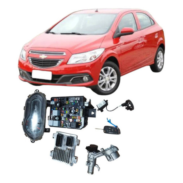 Kit Code Módulo Injeção Chevrolet Onix 1.0 A0001221 Original