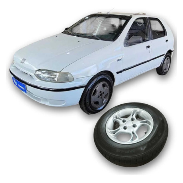 Roda Liga Leve Fiat Palio 1997 1.0 Original  Preto