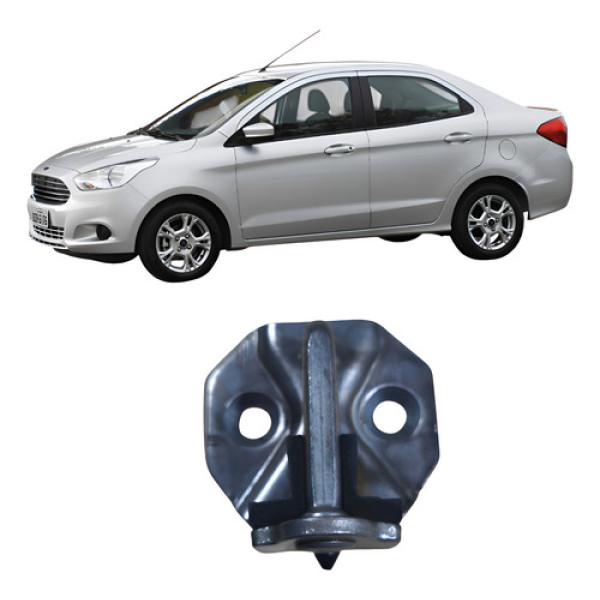 Batente Porta Traseira Esquerda Ford Ka 2018 Prata Prata