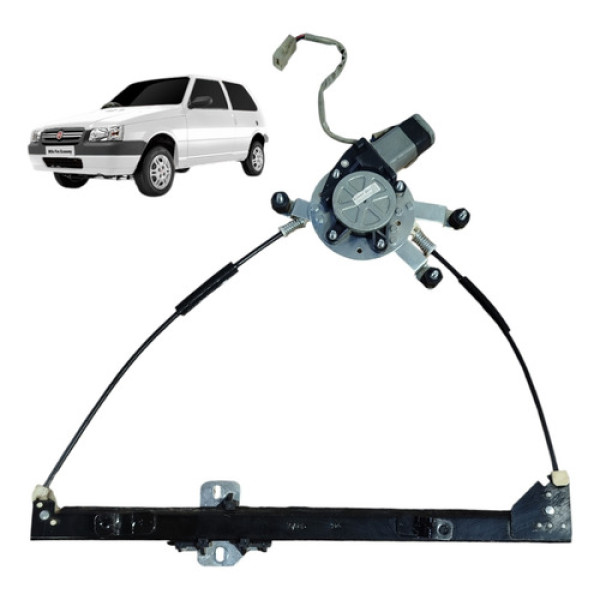 Máquina Vidro Elétrico Esquerda 2p Fiat Uno 2003 A 2007 
