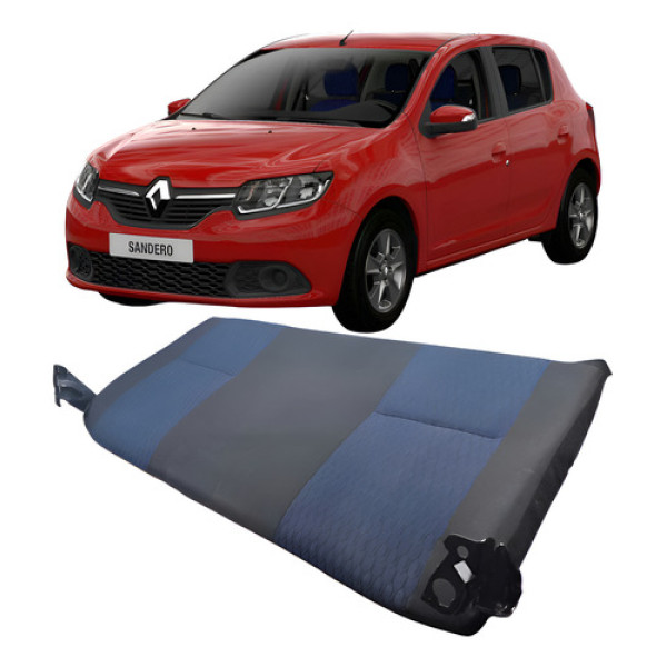 Encosto Banco Traseiro Renault Sandero 2019 Prateado Prat Prateado