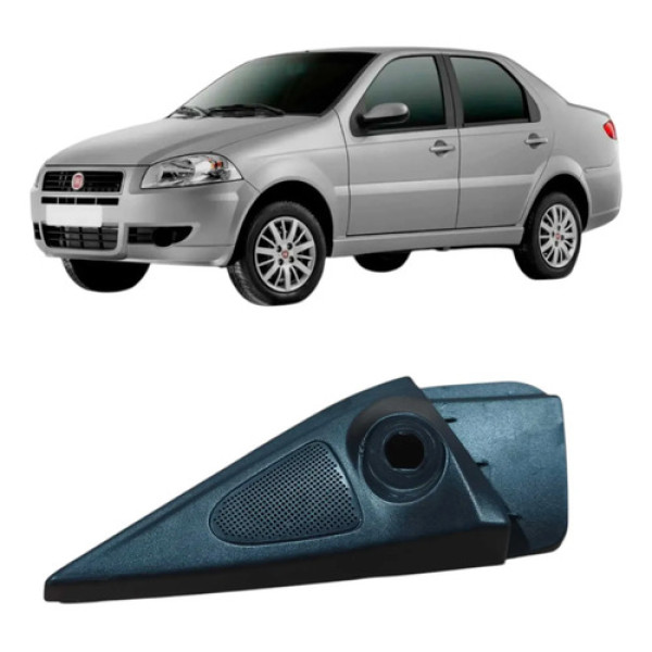 Acabamento Esquerdo Retrovisor Fiat Siena 1.0 2013 735344677 Preto