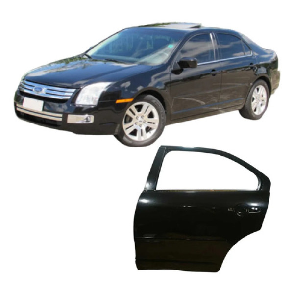 Porta Traseira Esquerda Ford Fusion 2006 2.3 Original Traseira Esquerdo Preto