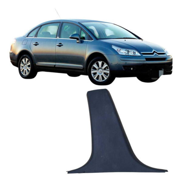 Acabamento  Coluna Central Esquerda Citroën C4 2008 96587355 Preto