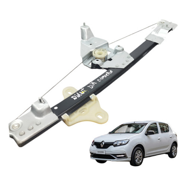 Maquina Vidro Dianteiro Direito Renault Sandero 2014 A 2020.