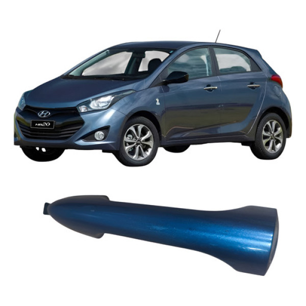 Maçaneta Externa Dianteiro Direita Hyundai Hb20 1.0 3c 2017 Azul Dianteira