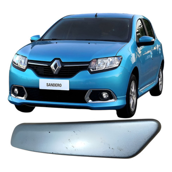 Capa Puxador Dianteiro Direito Sandero 2017  809602555r  Prata