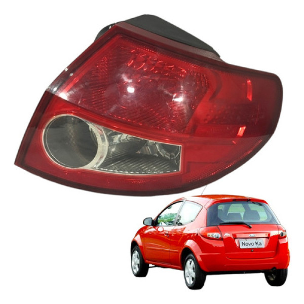 Lanterna Traseira Direita Ford Ka 2009 1.0 Flex13404ac Direito/passageiro Vermelho
