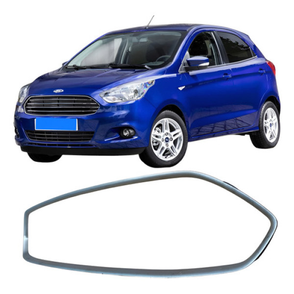 Moldura Cromada Da Grade Dianteiro Ford Ka 2018 E3b5175816  Cromado